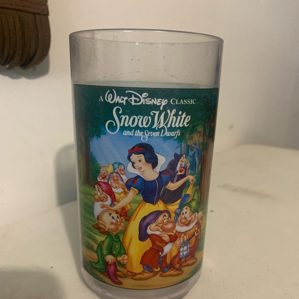 Vintage Snow White Burger King Plastic Cup